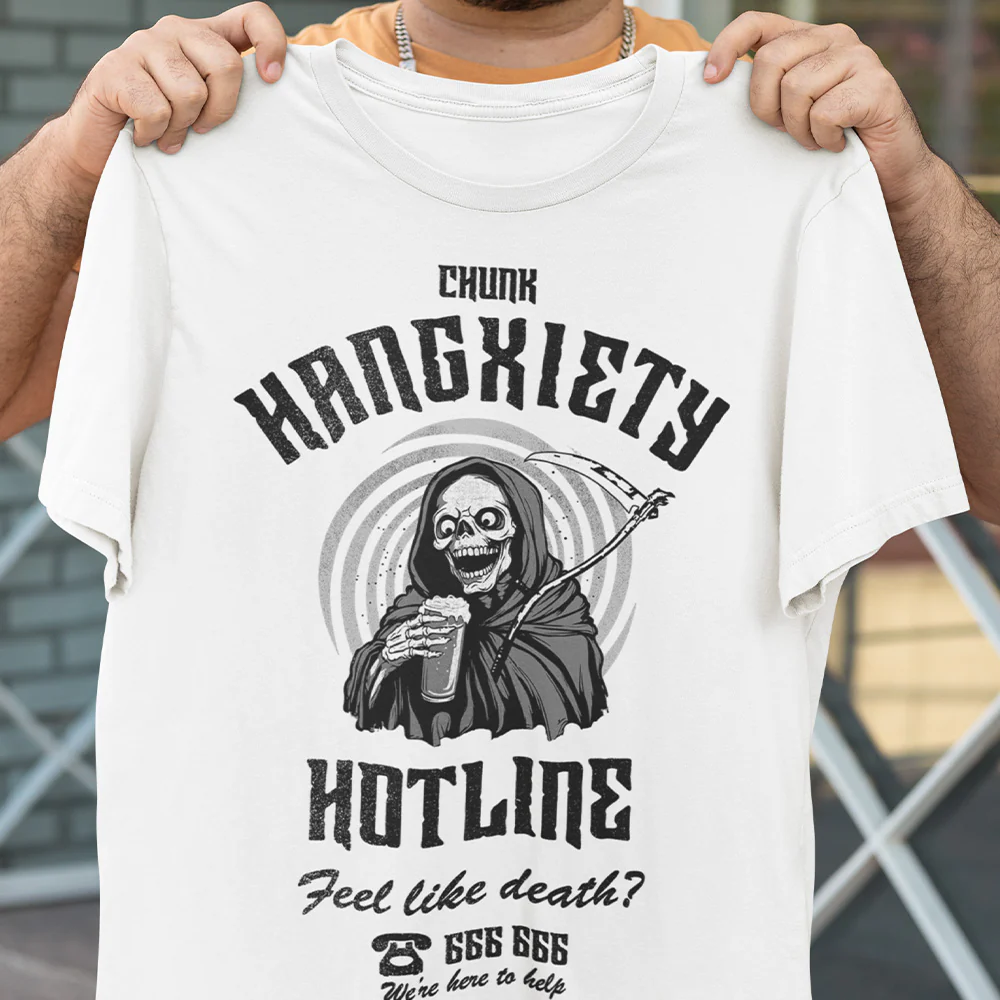 Hangxiety White T-Shirt - Image 2