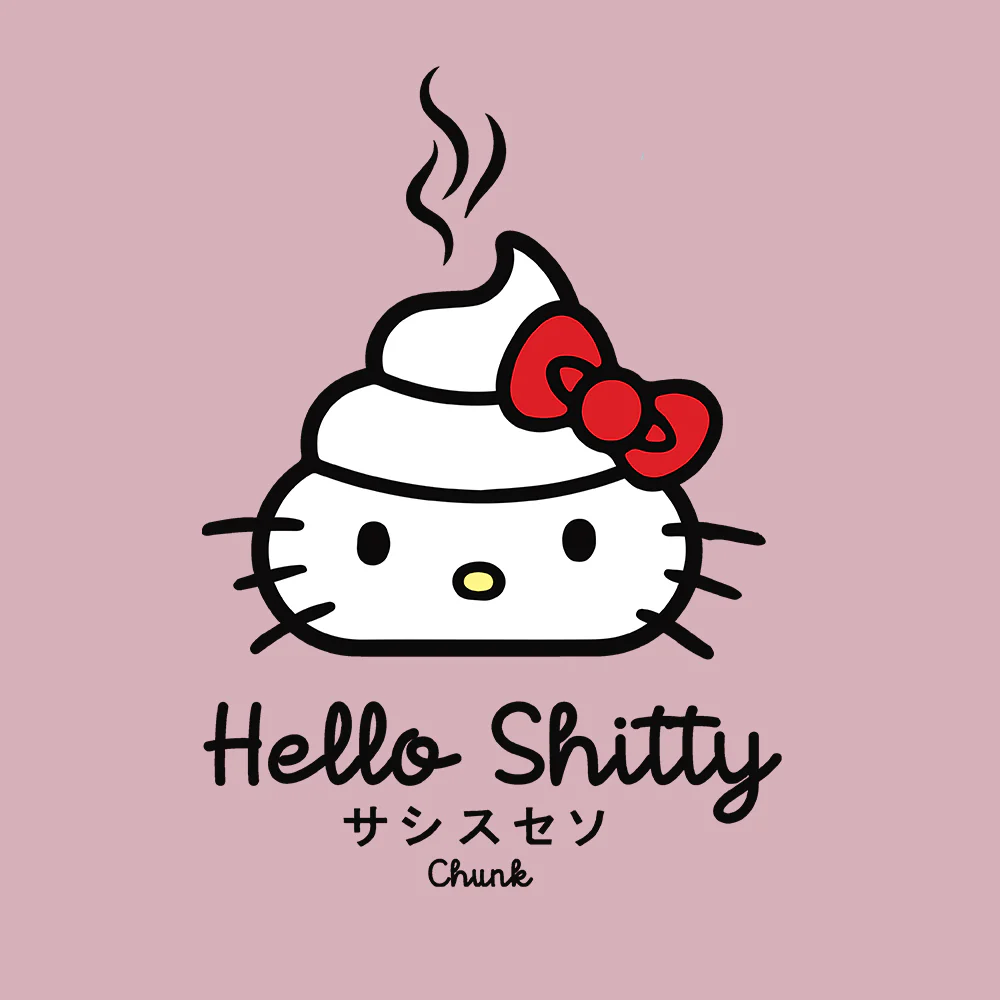 Hello Shitty Pink T-Shirt - Image 3