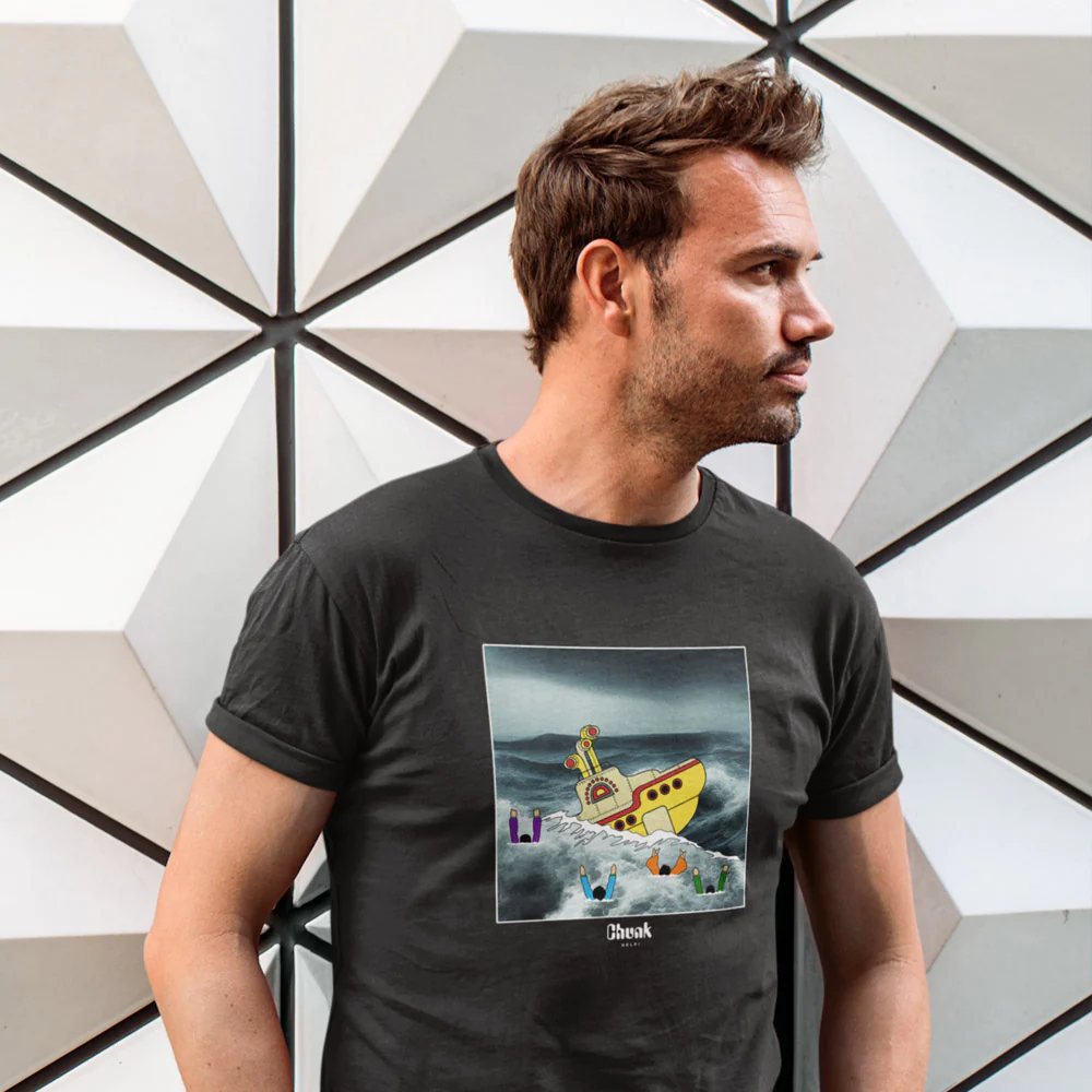 Help! Dark Grey T-Shirt - Image 2