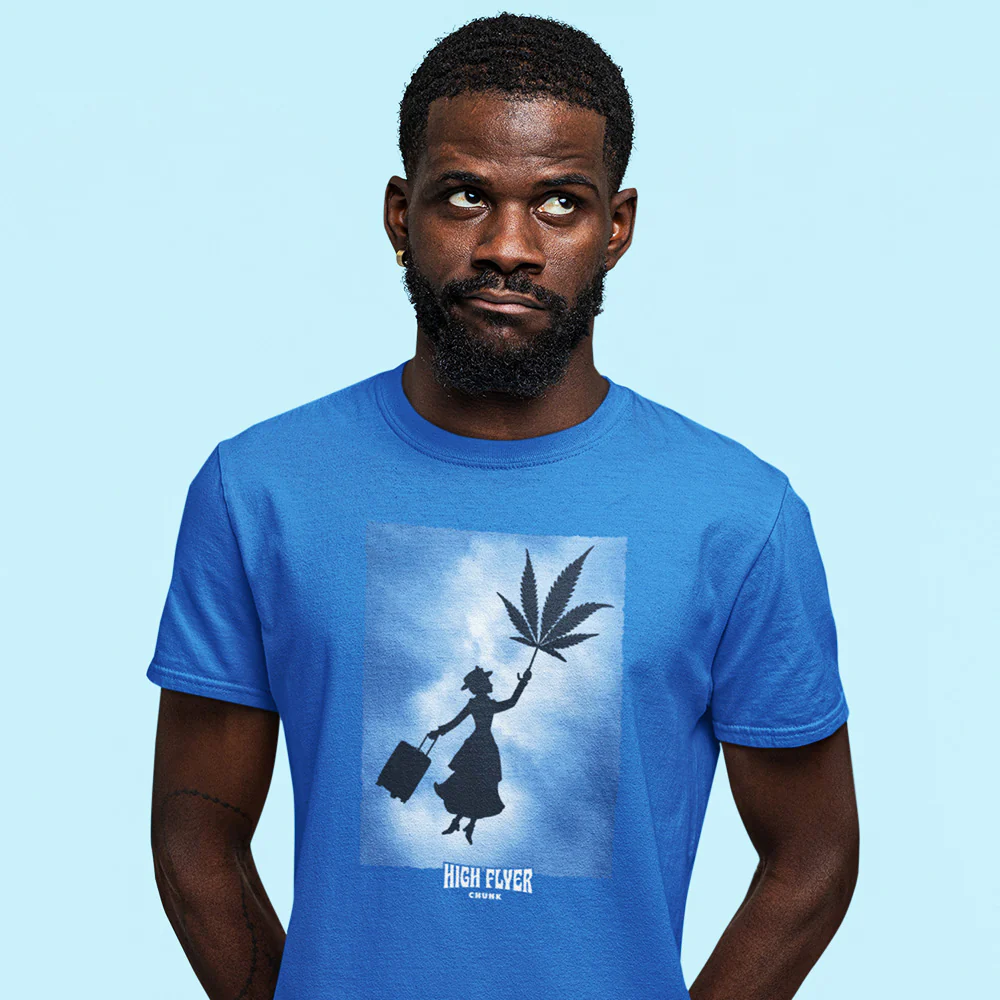 High Flyer Bright Blue T-Shirt - Image 2