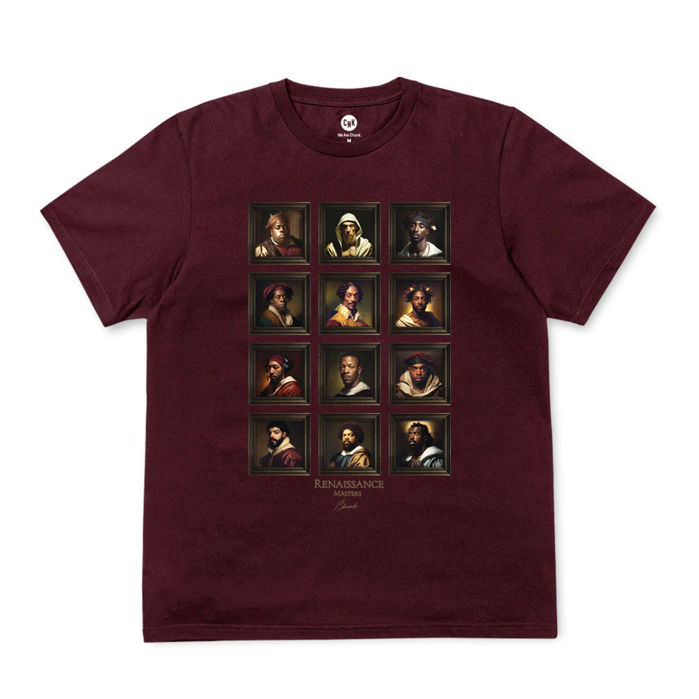 Hip Hop Masters Burgundy T-Shirt