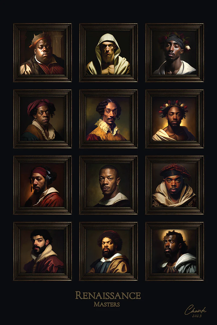 Hip Hop Masters Framed Print - Image 2