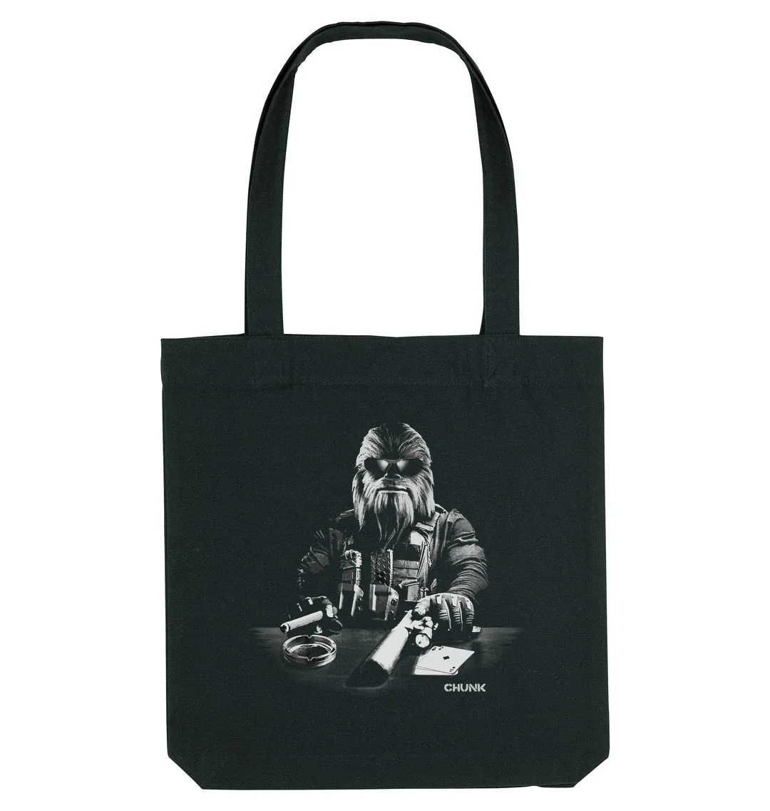 Hit Man Black Tote Bag - Image 3