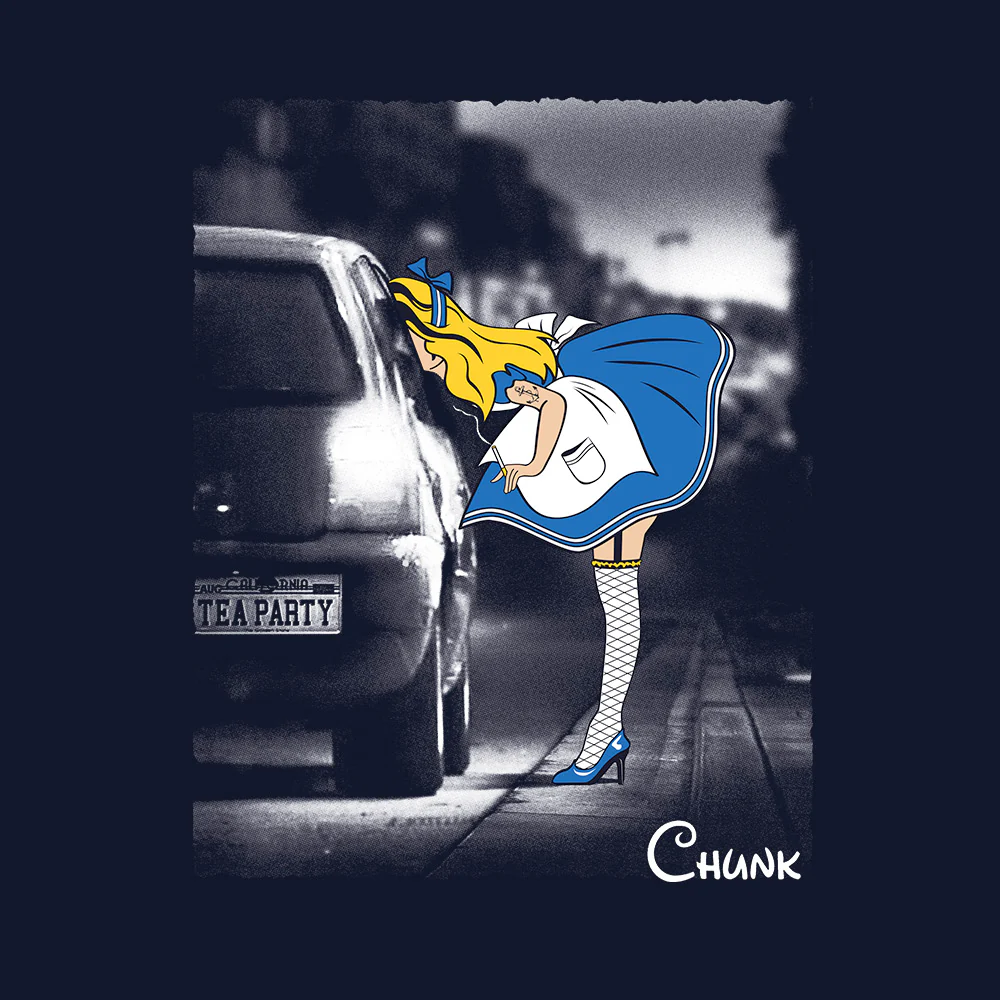 Hollywood Strip Navy T-Shirt - Image 2
