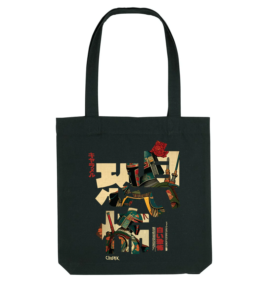 Hunter Calligraphy Black Tote Bag - Image 3