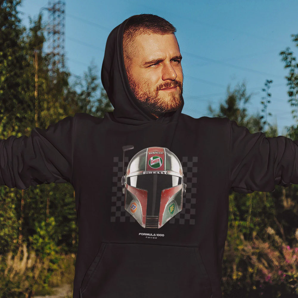 Hunter Racing Black Hoodie - Image 2