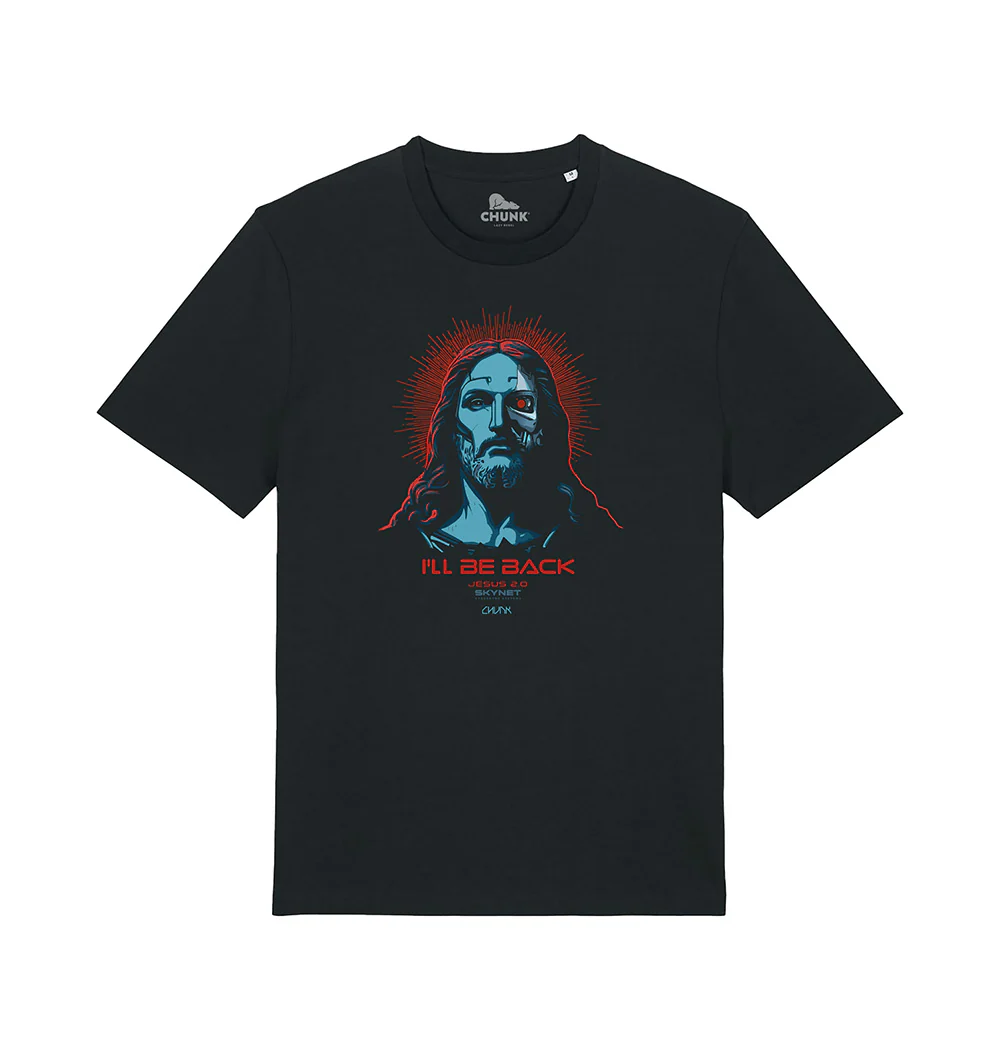 I'll Be Back Black T-Shirt Plus