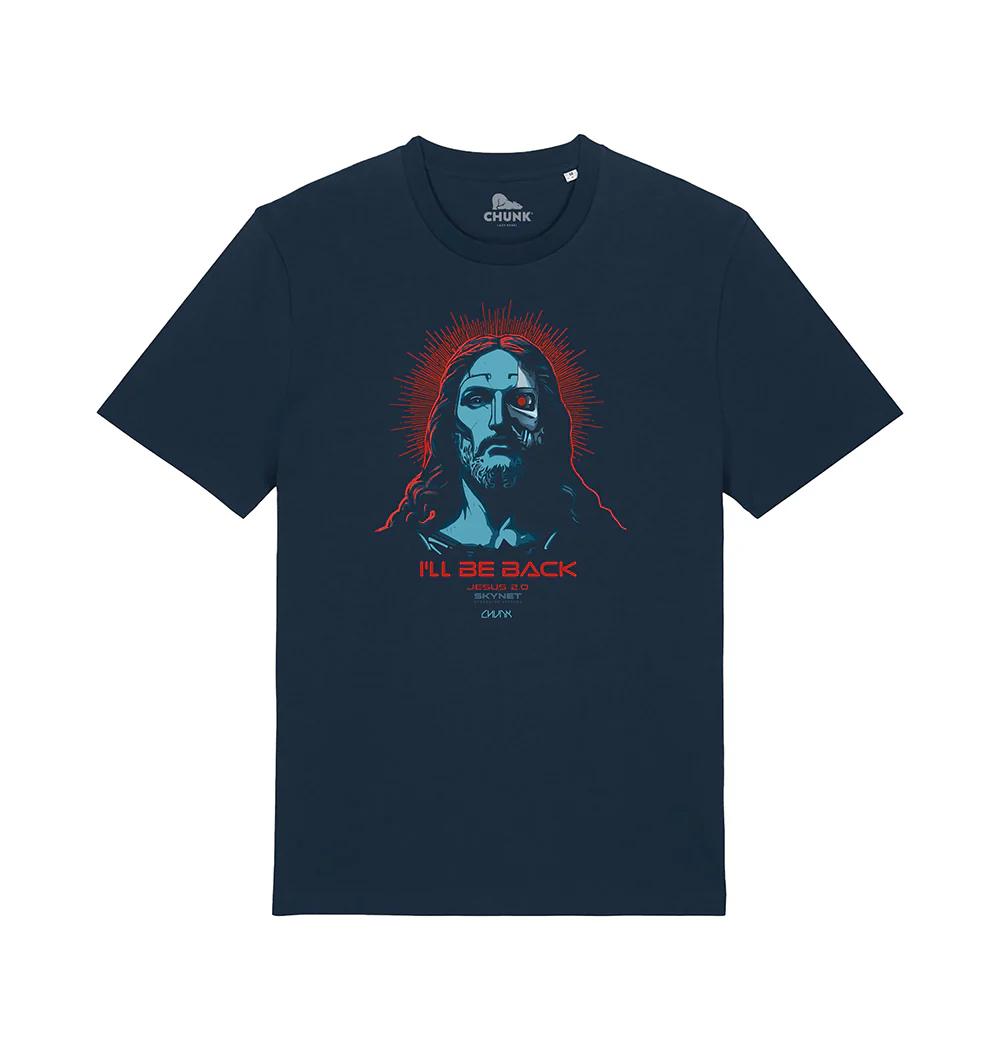 I'll Be Back Navy T-Shirt Plus