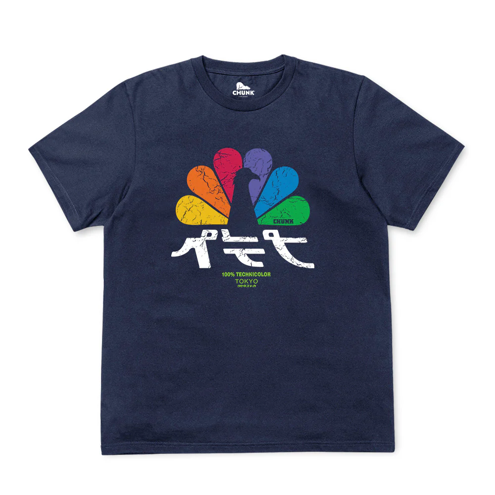 Japanese TV Navy T-Shirt