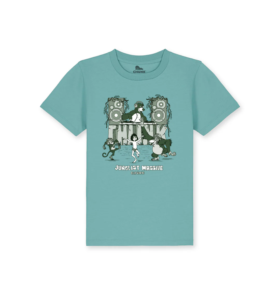 Junglist Massive Teal Kids T-Shirt