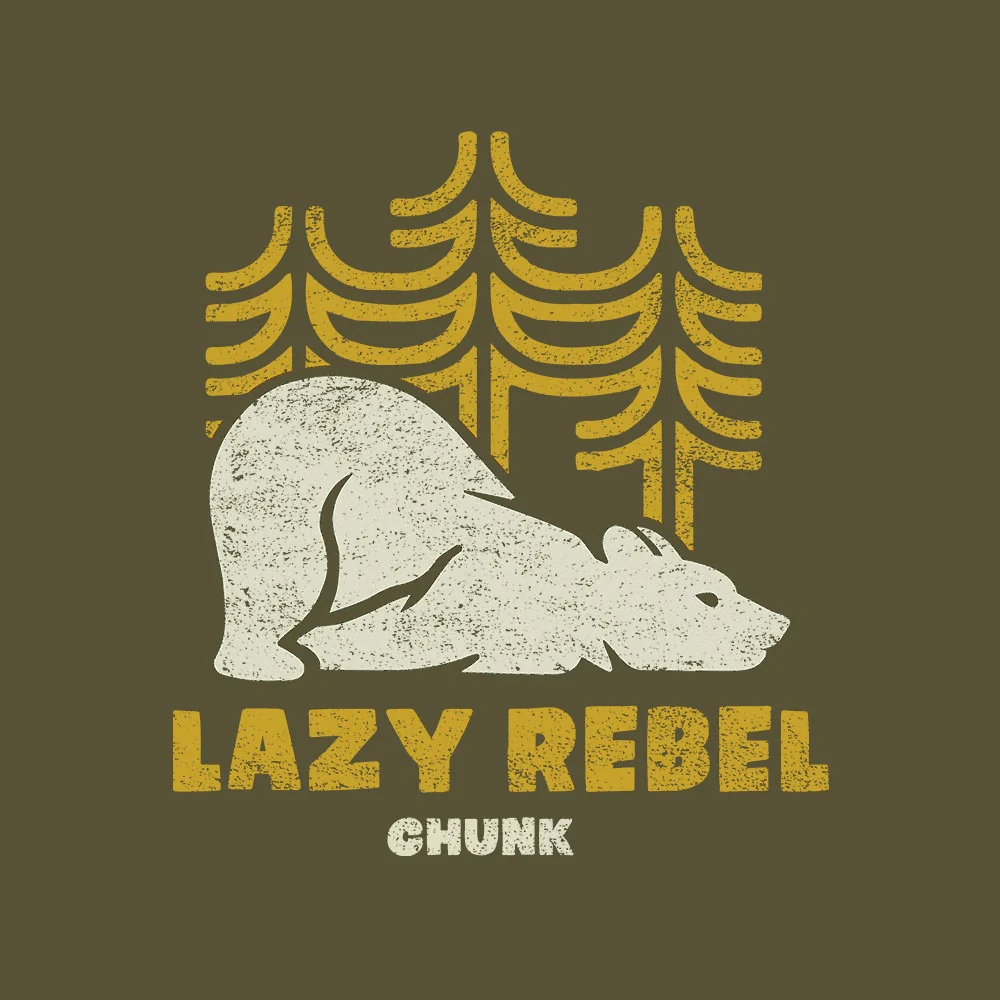 Lazy Rebel Faded Khaki T-Shirt - Image 3