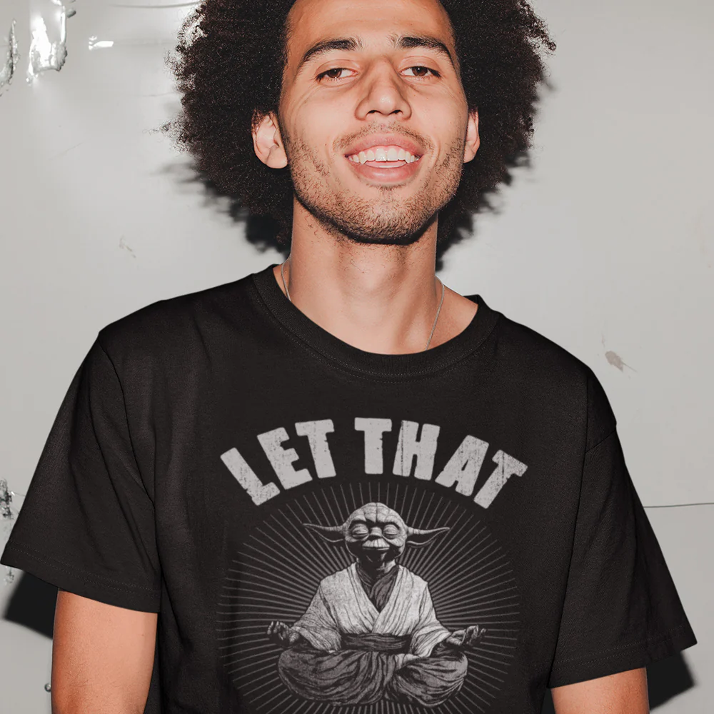 Let Go Black T-Shirt - Image 2