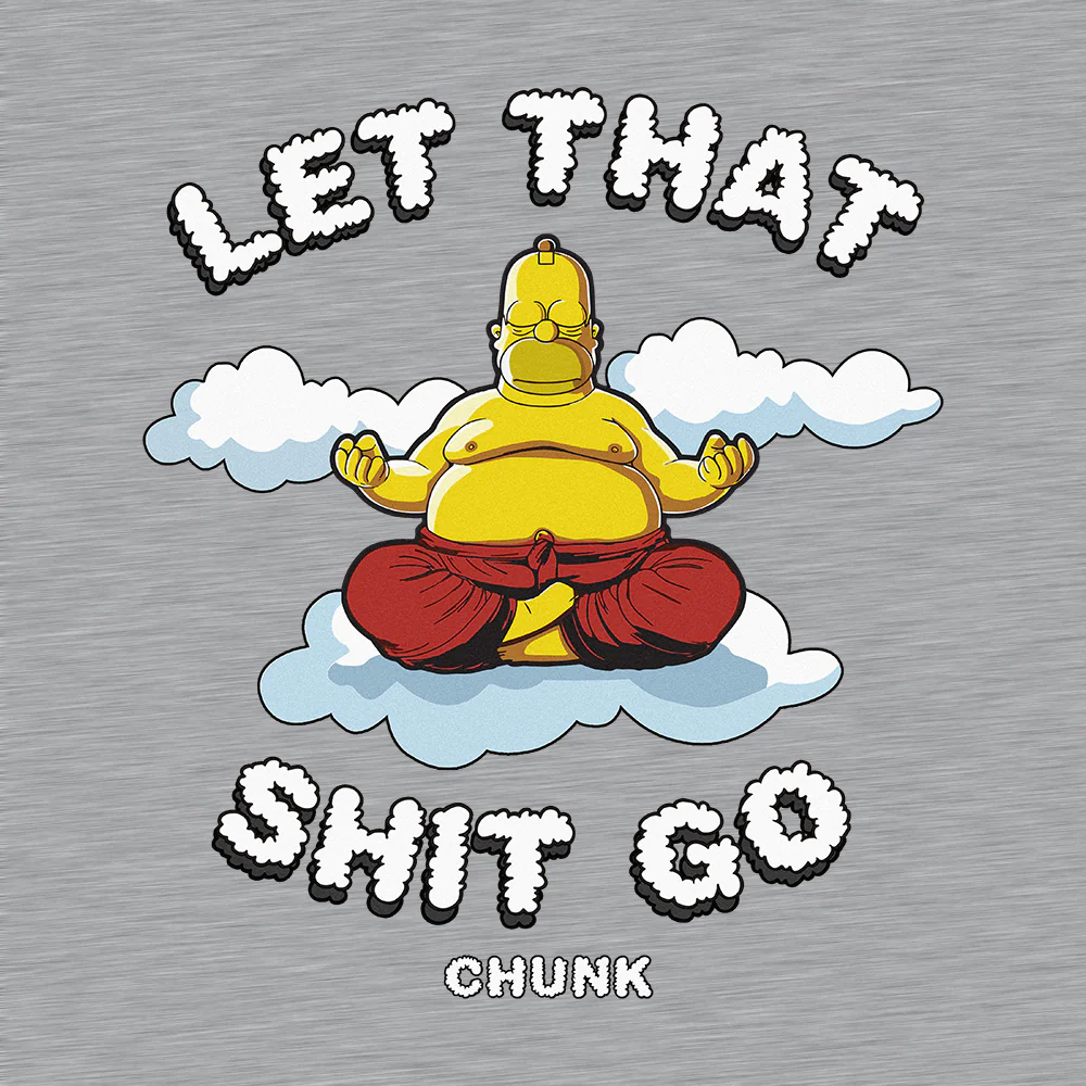 Let That Shit Go Heather Grey Sweatshirt - Image 3
