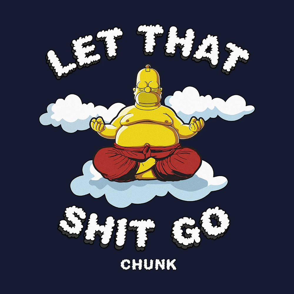 Let That Shit Go Navy T-Shirt - Image 3