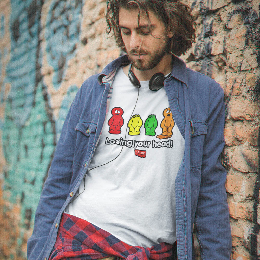 Losing Your Head White T-Shirt - Image 2