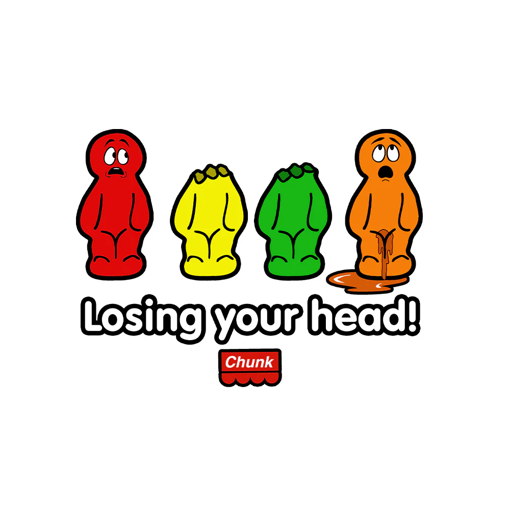 Losing Your Head White T-Shirt - Image 3