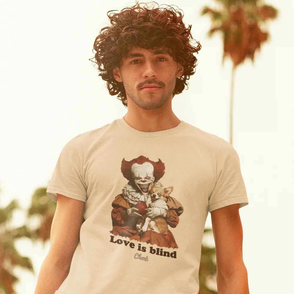 Love is Blind Light Beige T-Shirt - Image 3