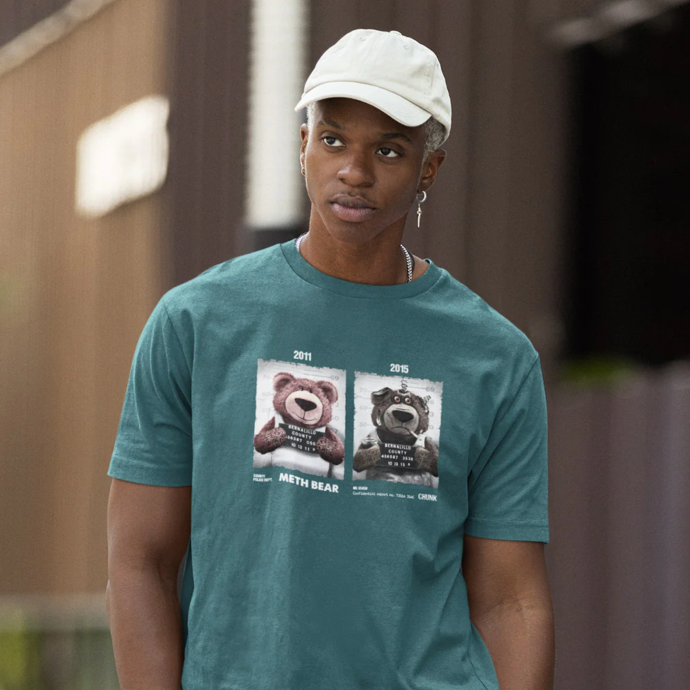 Meth Bear Blue Dusk T-Shirt - Image 2