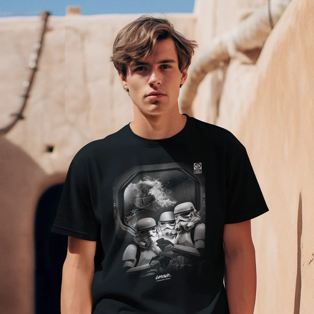 No Phones! Black T-Shirt - Image 2