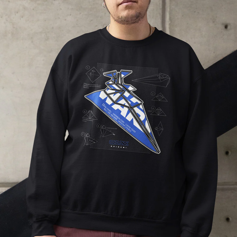 Origami Empire Faded Black Sweatshirt - Image 3