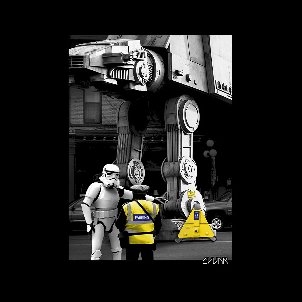 Parking Ticket Black T-Shirt - Image 3