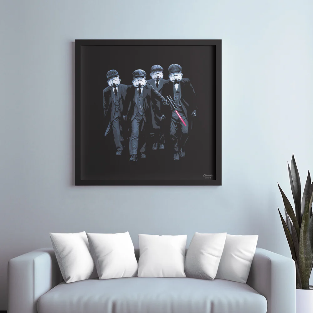 Peeky Troopers Framed Print