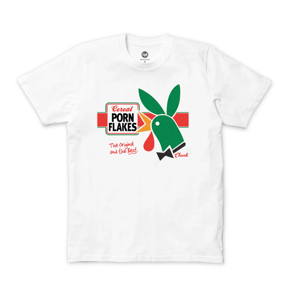 Porn Flakes White T-Shirt