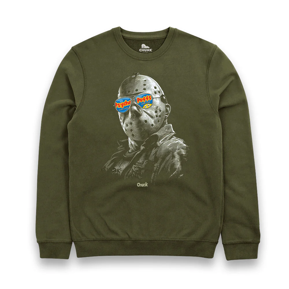 Psycho Puffs Khaki Sweatshirt