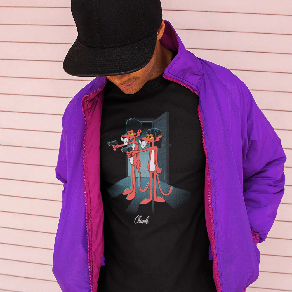 Pulp Panther Black T-Shirt - Image 3