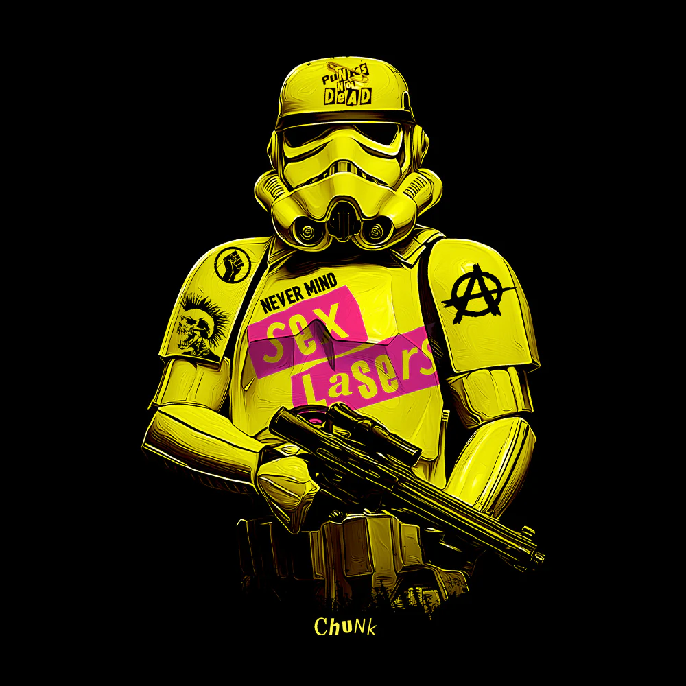 Punk Trooper Black T-Shirt - Image 2