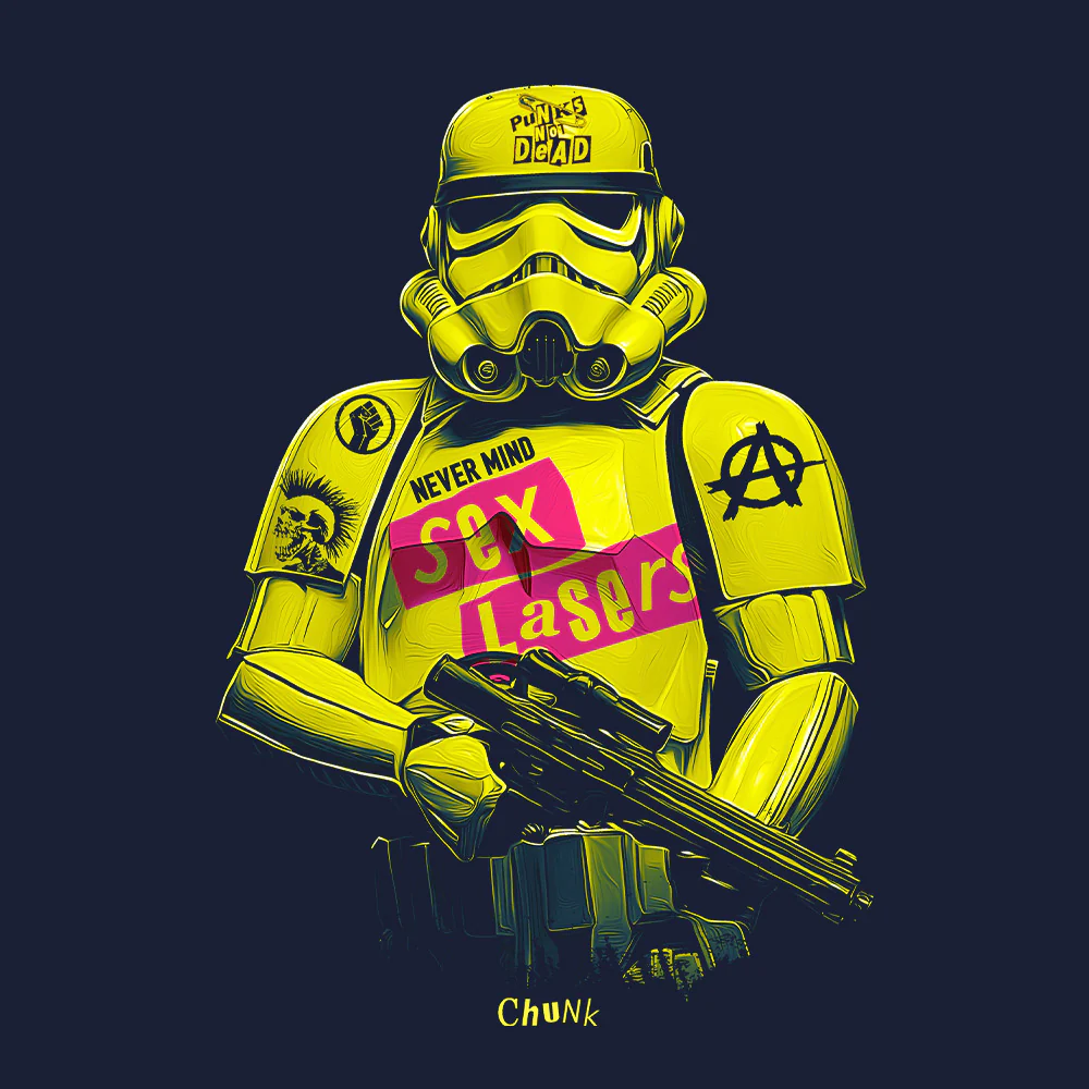 Punk Trooper French Navy T-Shirt - Image 2