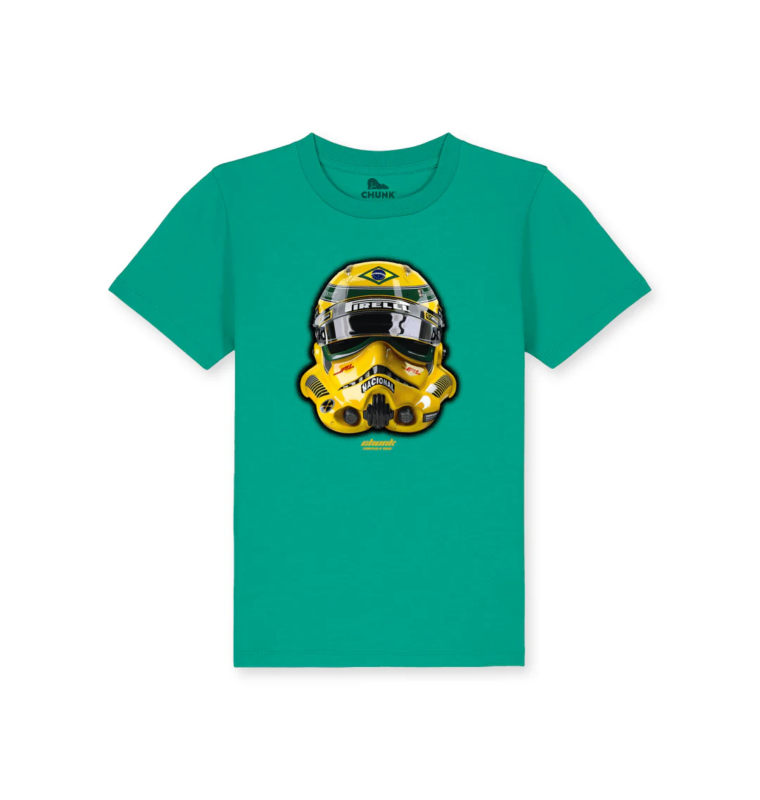 Racing Trooper Green Kids T-Shirt