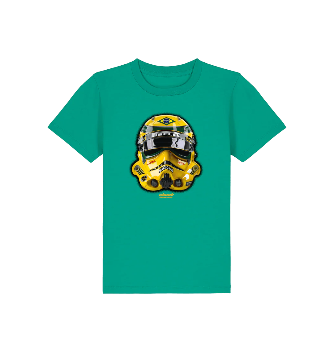 Racing Trooper Green Kids T-Shirt - Image 2