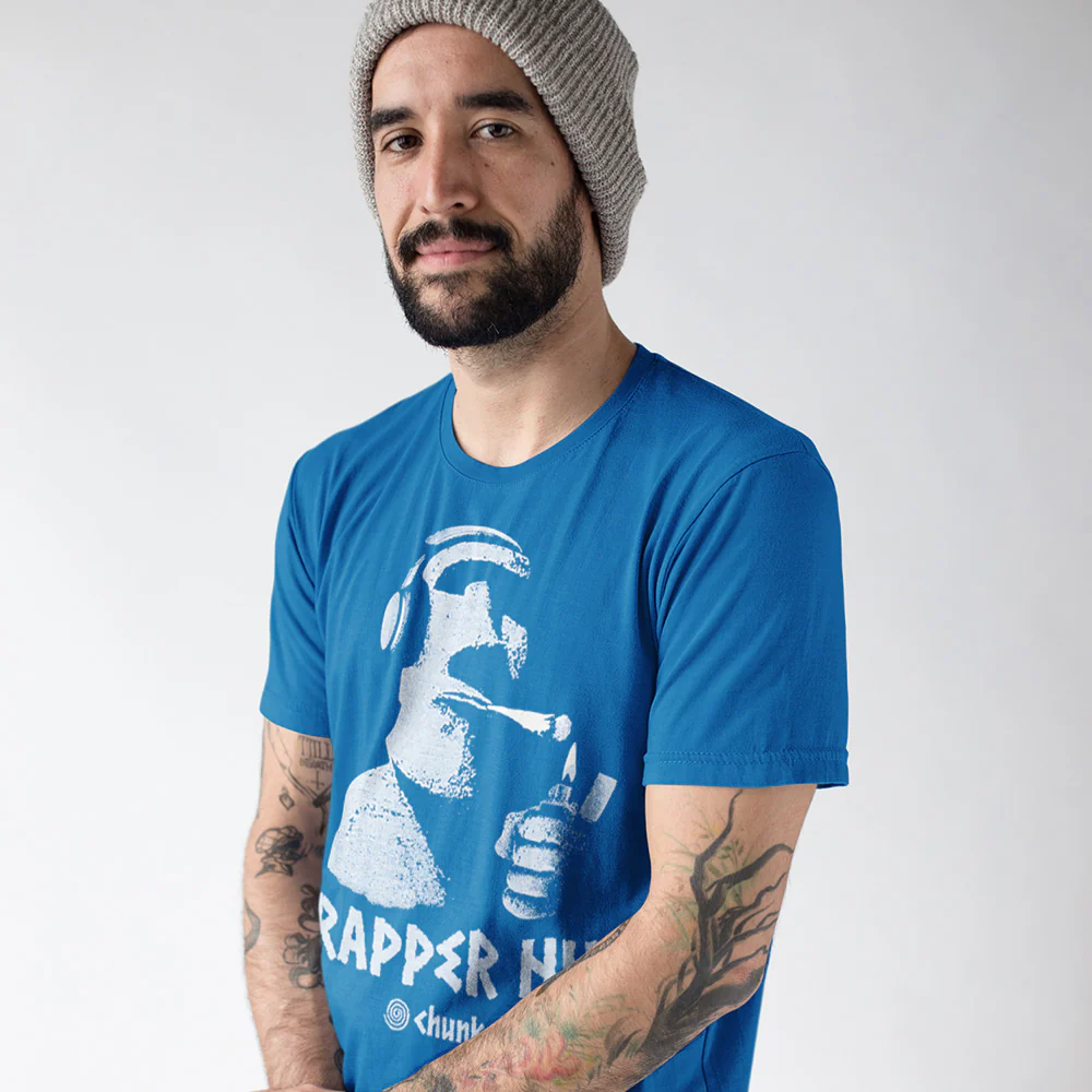 Rapper Nui Bright Blue T-Shirt - Image 2