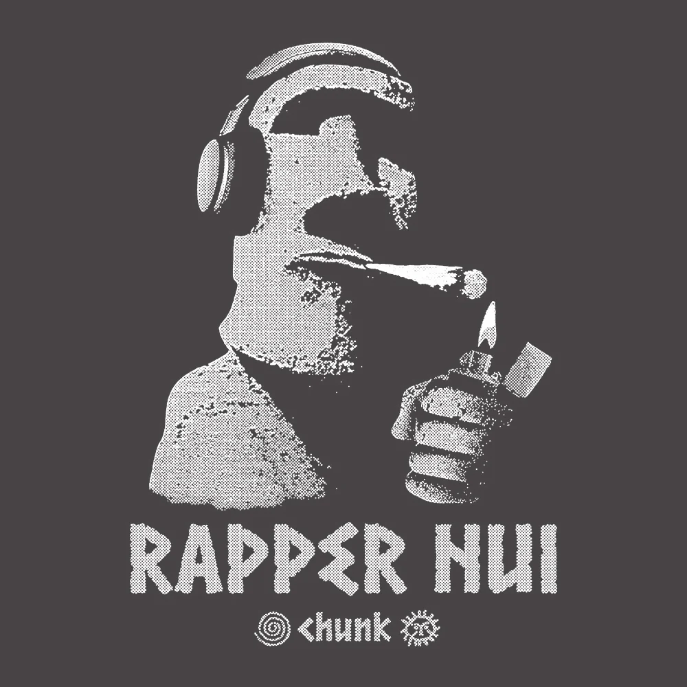 Rapper Nui Dark Grey T-Shirt - Image 3