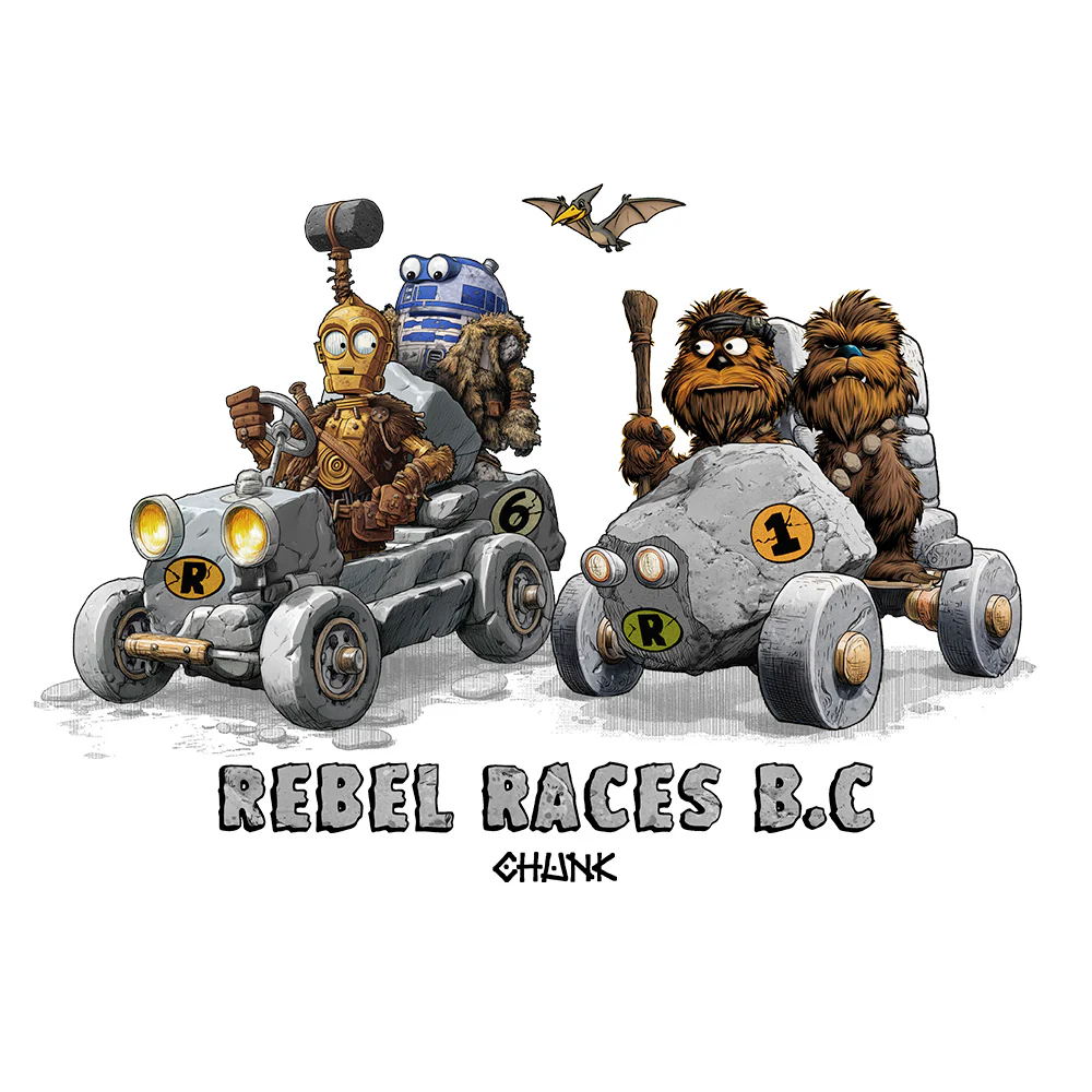 Rebel Races White T-Shirt - Image 2