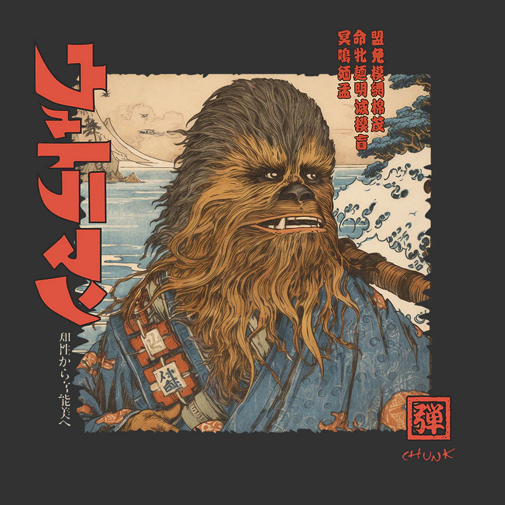 Rebel Samurai Ink Grey T-Shirt - Image 2