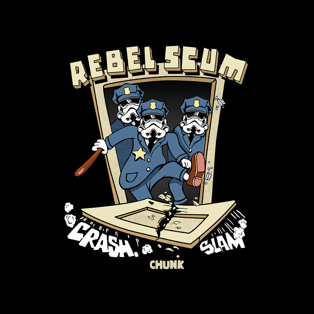 Rebel Scum Black Hoodie - Image 3