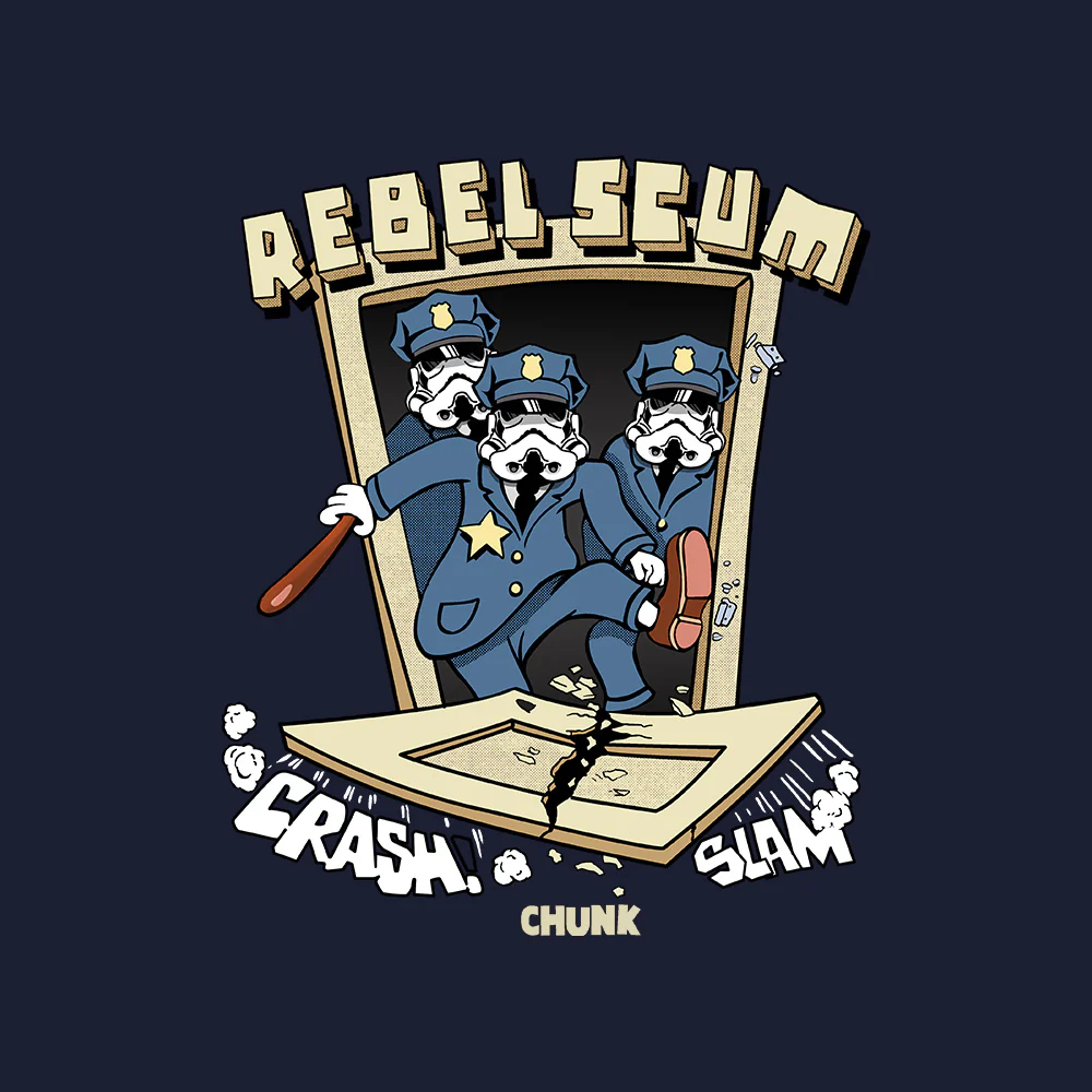 Rebel Scum French Navy T-Shirt - Image 3