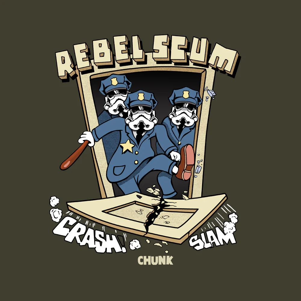 Rebel Scum Khaki T-Shirt - Image 2