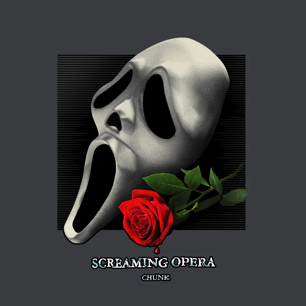 Screaming Opera Ink Grey T-Shirt - Image 2