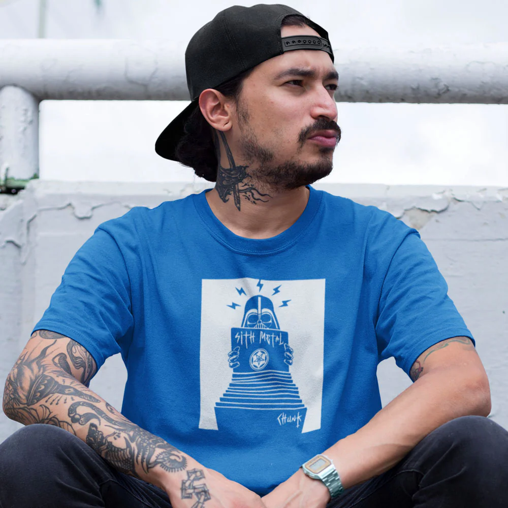 Sith Metal Bright Blue T-Shirt - Image 2