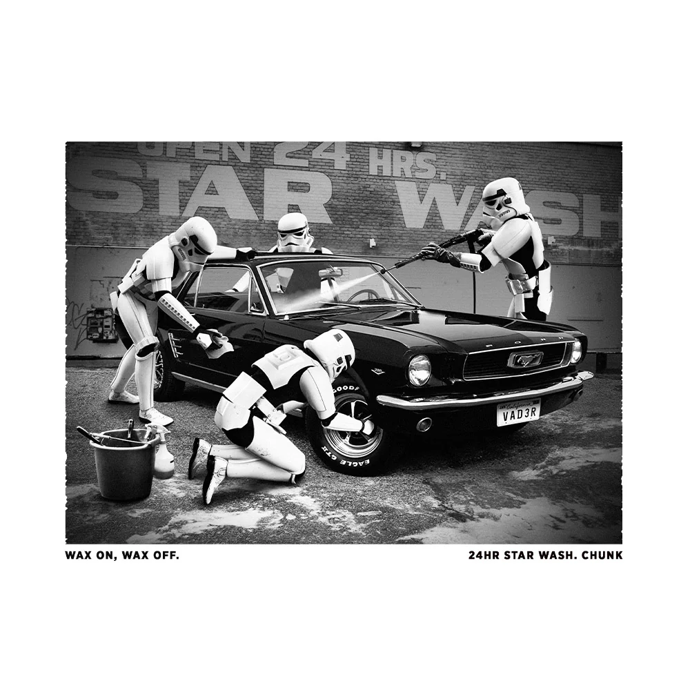 Star Wash White T-Shirt - Image 2