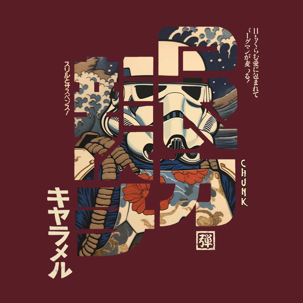 Storm Calligraphy Burgundy Zip Up Hoodie - Image 5