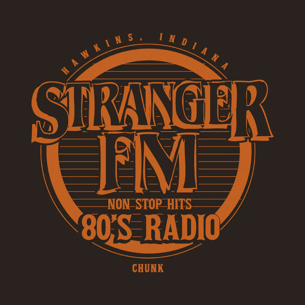 Stranger FM Brown T-Shirt - Image 2