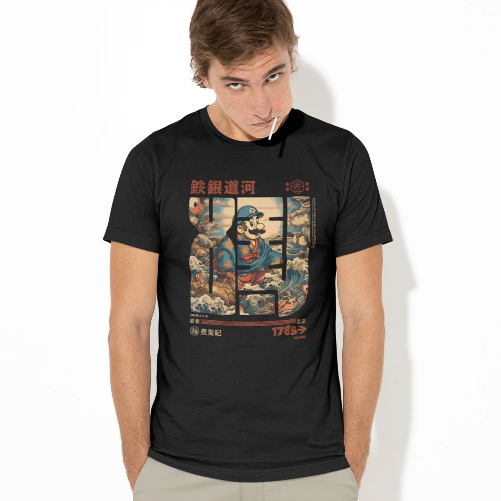 Super Calligraphy Black T-Shirt - Image 2