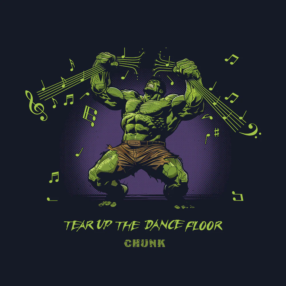 Tear Up The Dancefloor Navy T-Shirt - Image 2