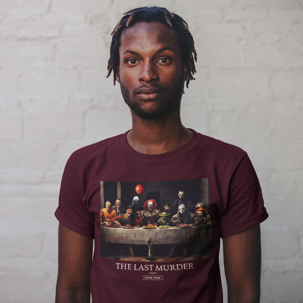 The Last Murder Burgundy T-Shirt - Image 2