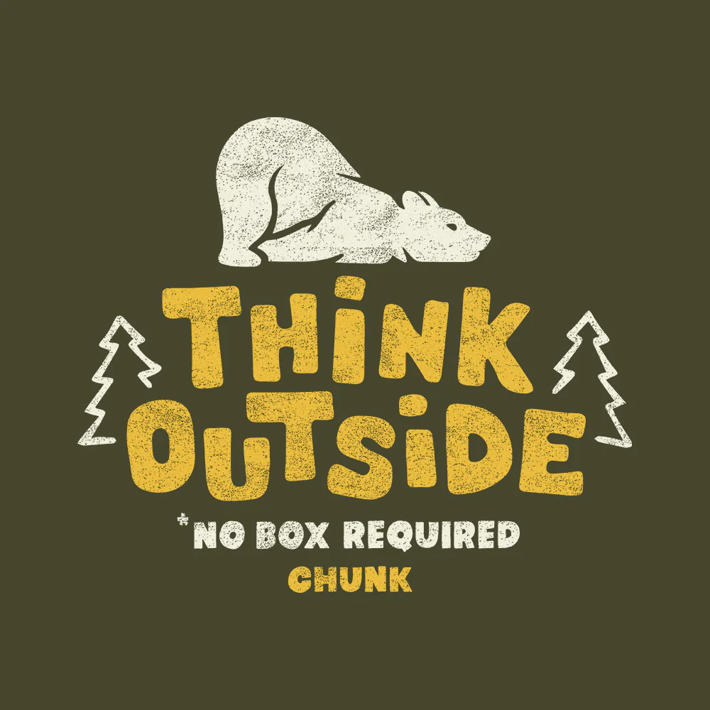 Think Outside Forest Green T-Shirt - Image 3