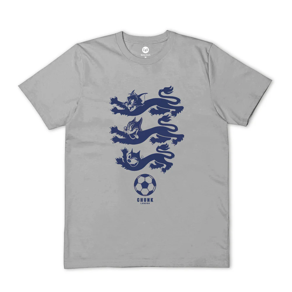 Three Cats Light Grey T-Shirt